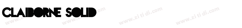 claiborne solid字体转换